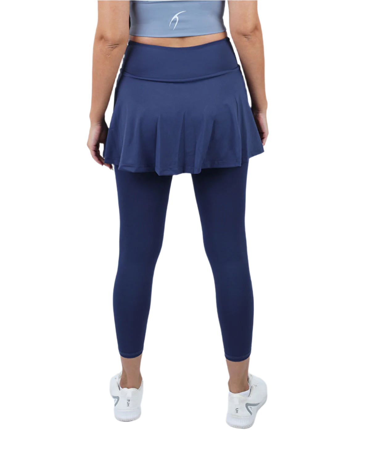 Flexi Flair Skirted Navy Leggings-Atum -27600932