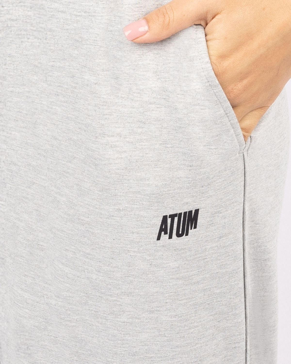 Women's Sport Gray Sweatpants-Atum -81668656