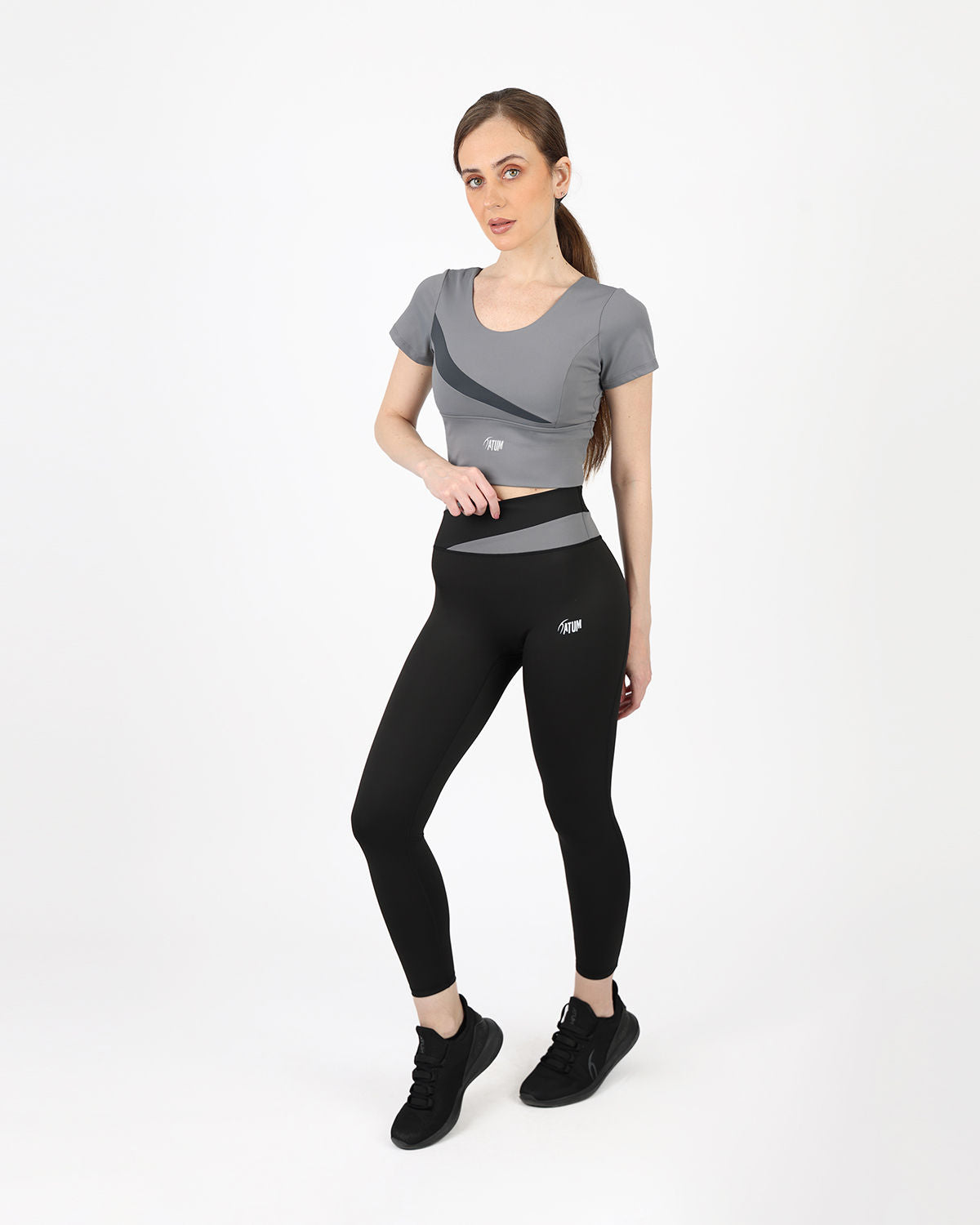 Horizon Duo Curve Black Leggings-Atum -3949343