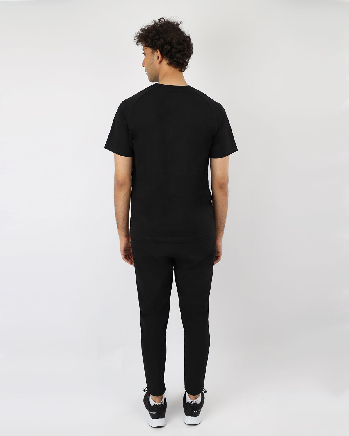 Men's Cotton Black Teee-Atum -91208750