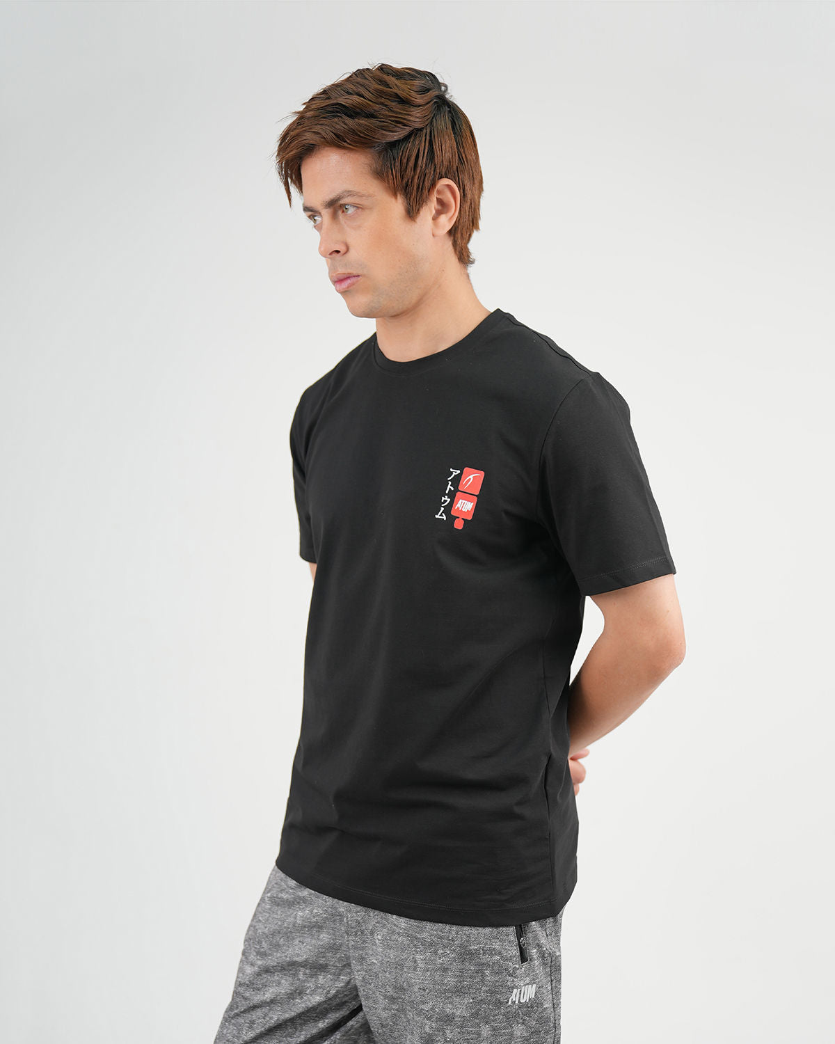 ATUM| Cobra Strike Graphic Men's Tee - Black with red cobra print