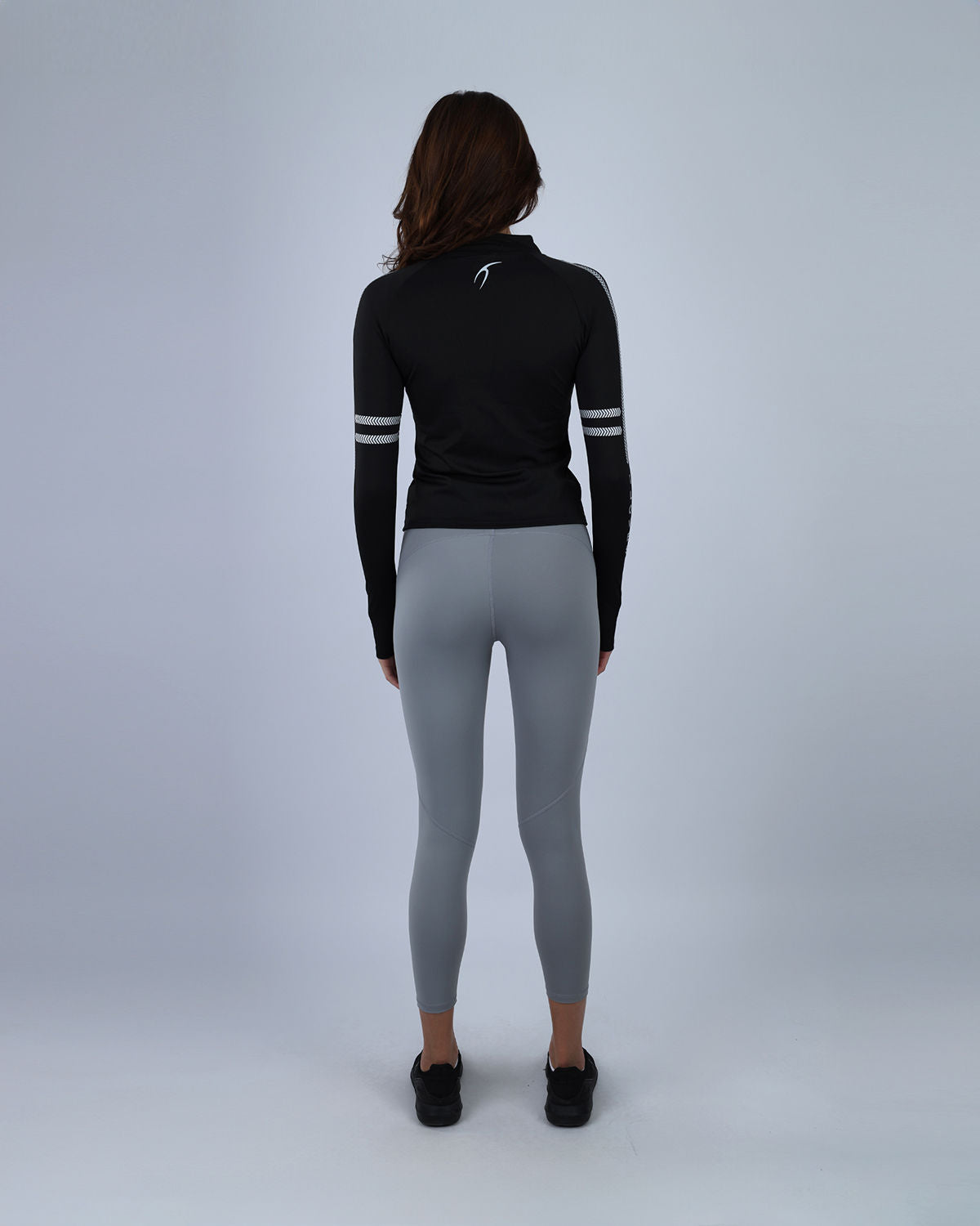 Athleisure Inspire Zip Black Jacket-Atum -91516119