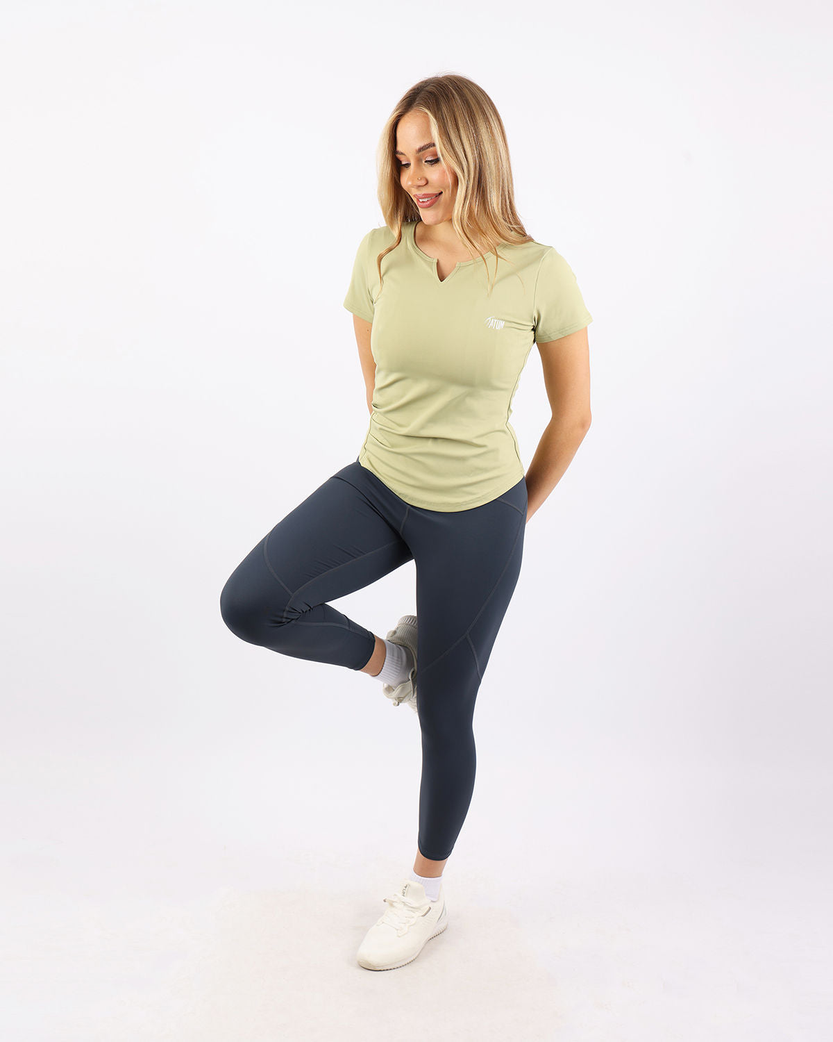 Aeroflex Women's Green T-Shirt-Atum -58876337