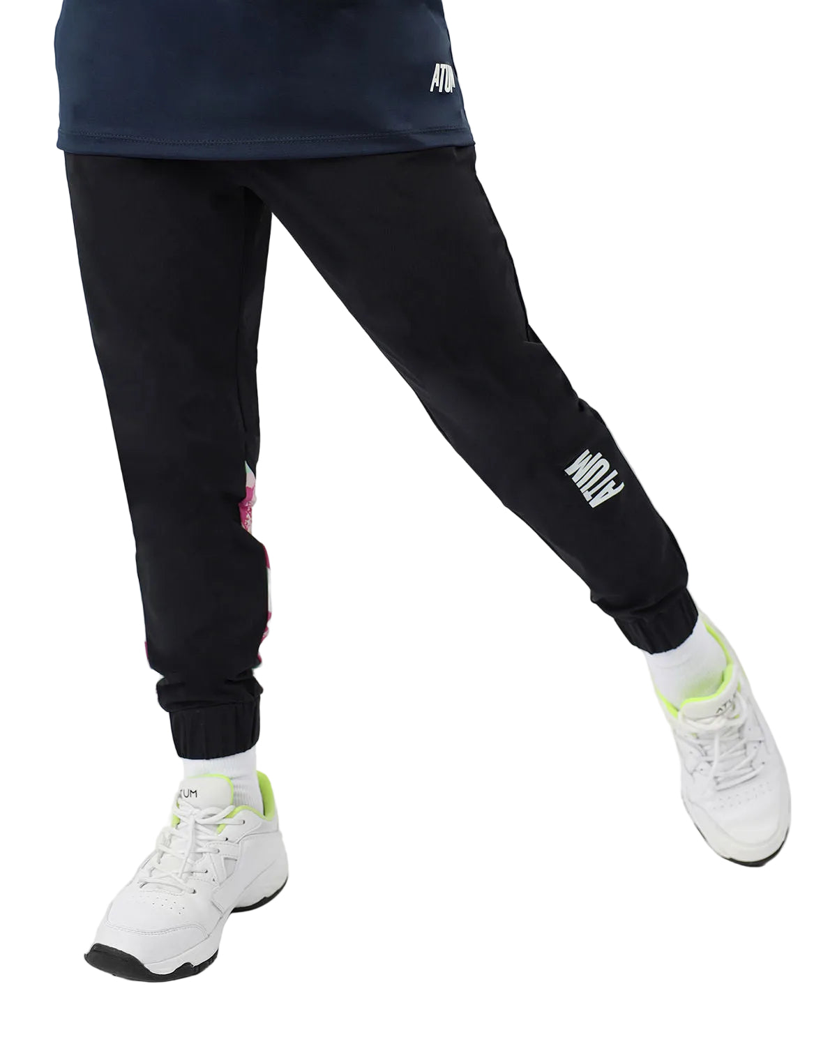 Girl's Trendy Midnight Blue Pants-Atum -23876262