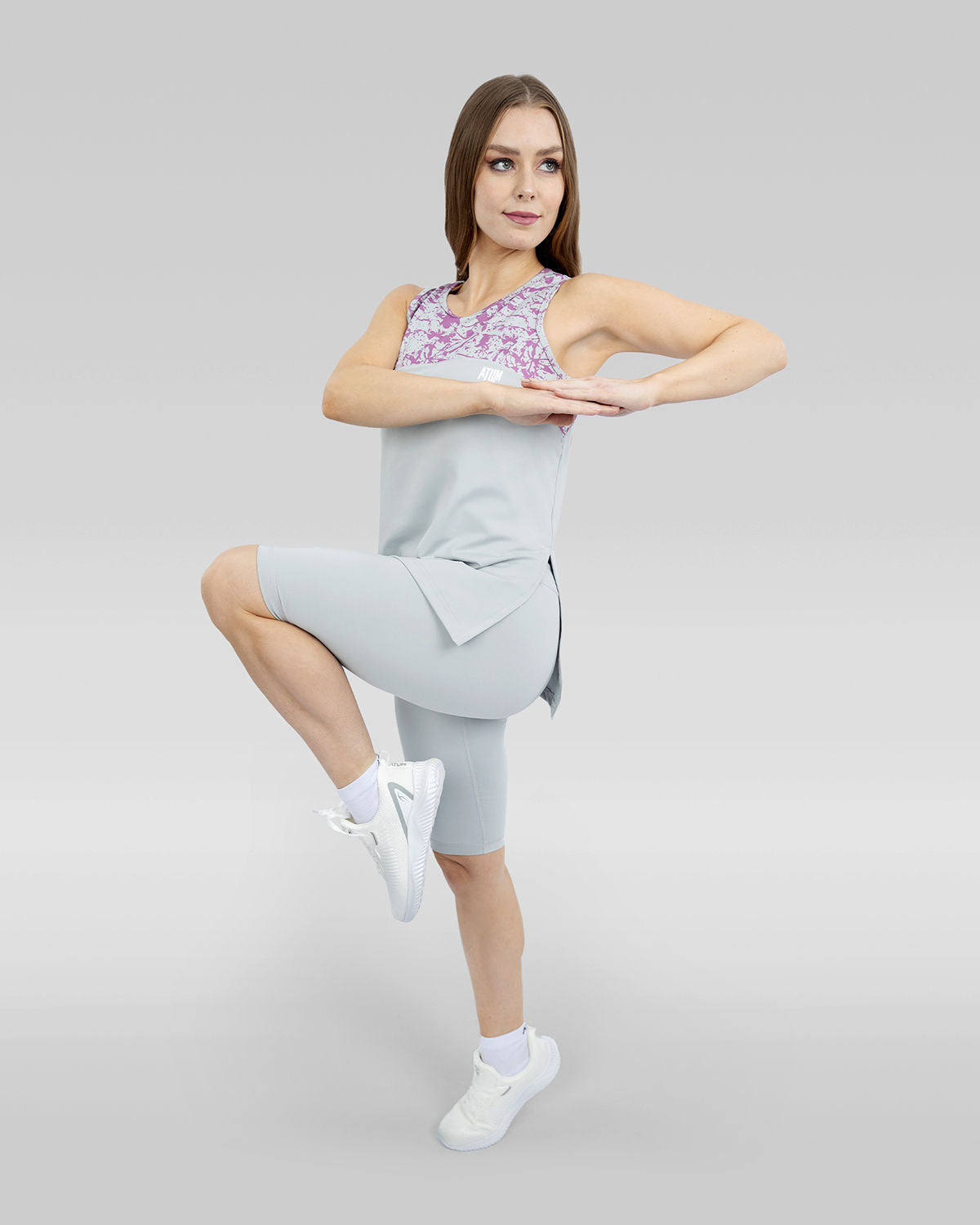 Basic Essentials Gray Short Leggings