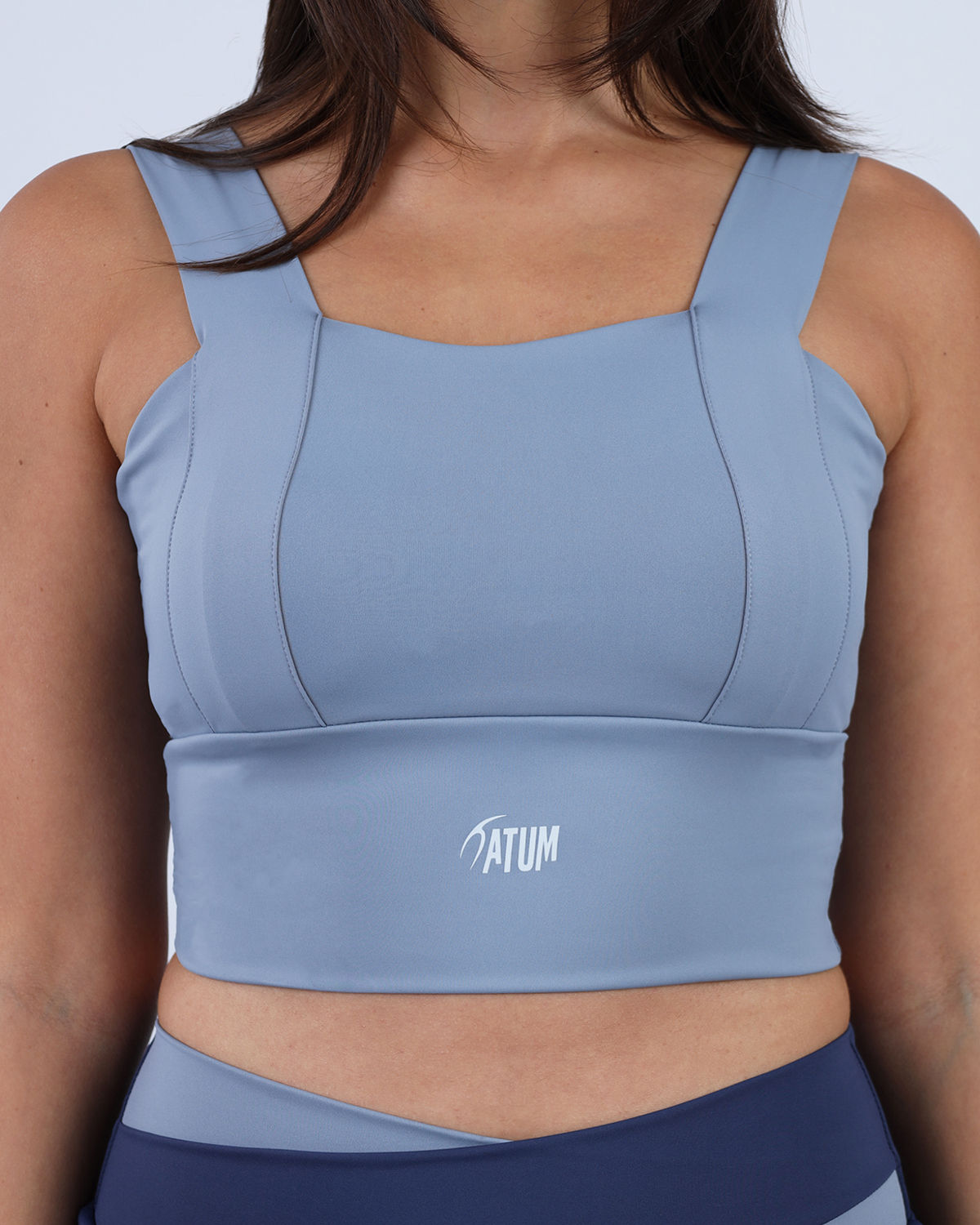 Yoga Fitness Blue Sports Bra-Atum -37204627