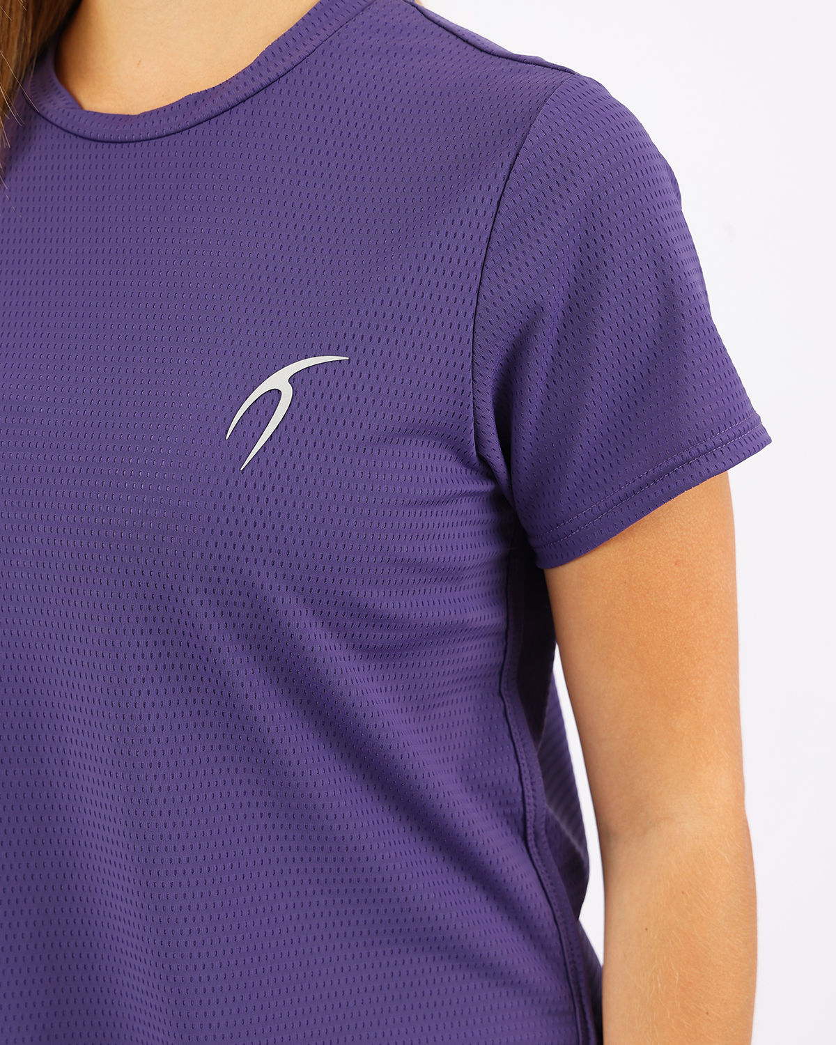 Short-Sleeve Breathable Purple Top-Atum -25116466