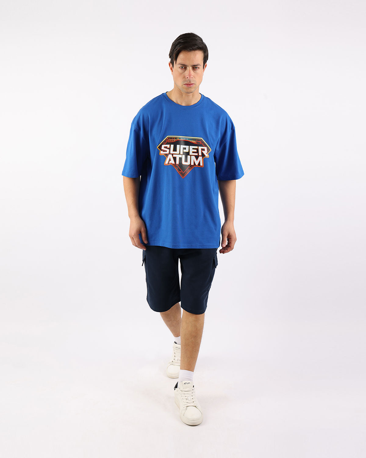 Supreme Blue Men's T-Shirt-Atum -64013156
