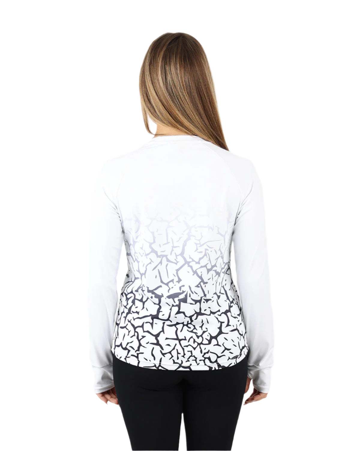 Graffiti Long-Sleeve White Shirt-Atum -4009373