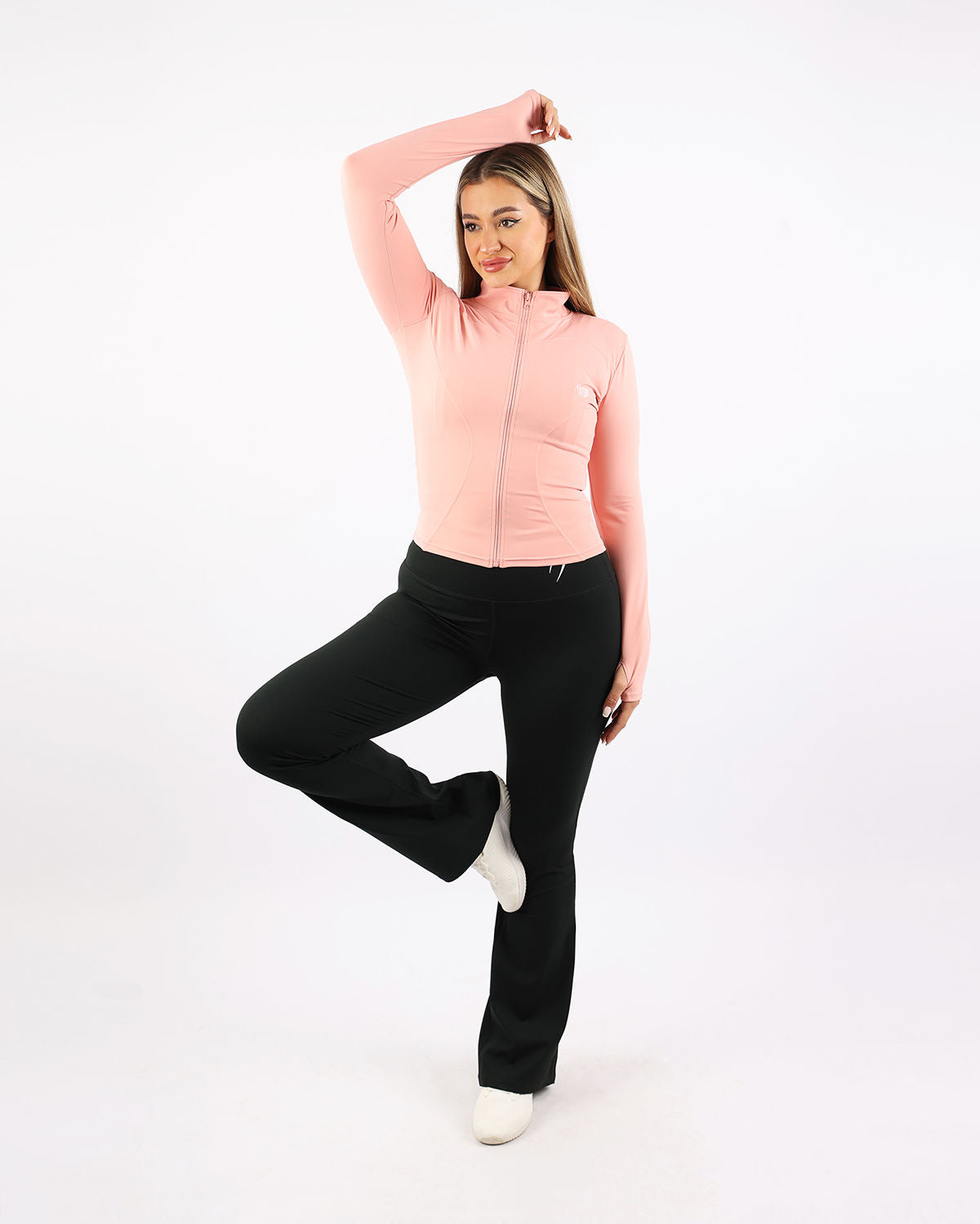 High-Rise Wide Leg Black Leggings-Atum -26202841