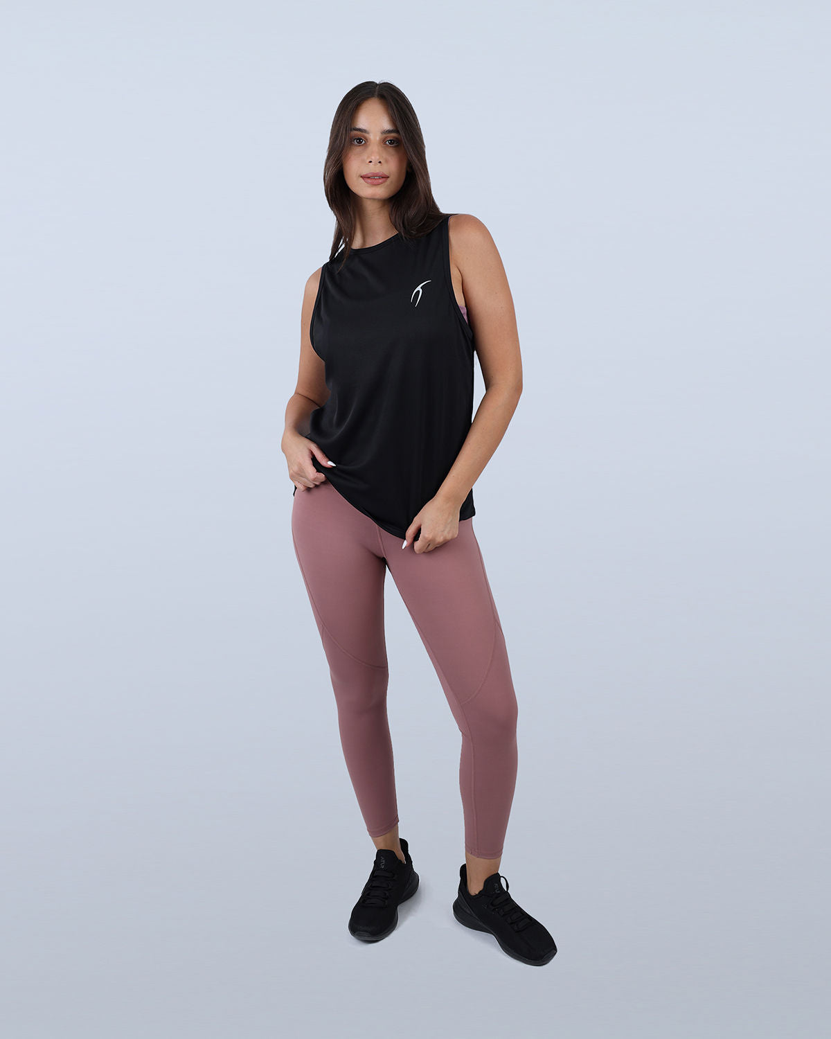 Modal Yoga Black Tank Top-Atum -95564834