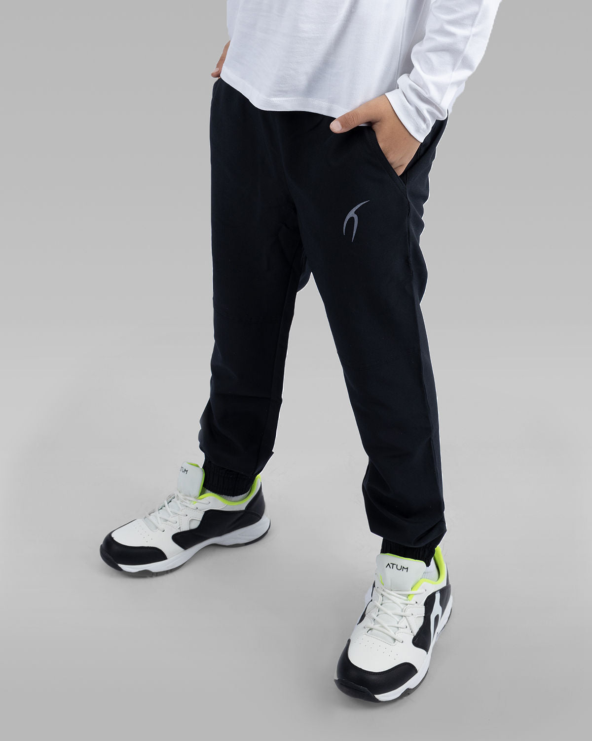 Basic Training Boy's Black Pants-Atum -43832272