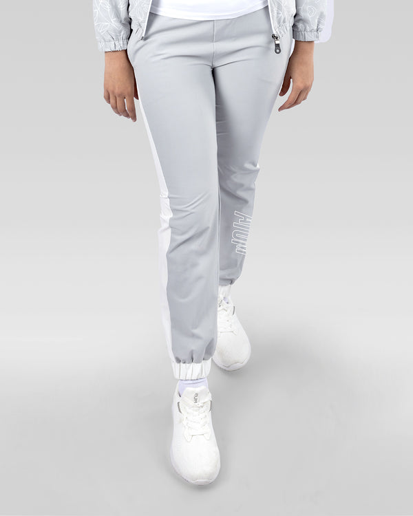 Printed Girl's Gray Pants-Atum -5775275