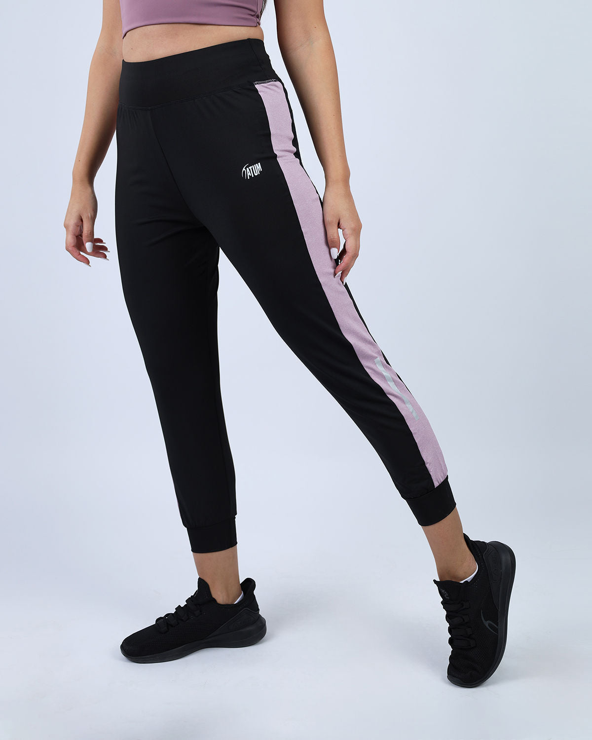 Stride Contrast Panel Pink Pants-Atum -35676645