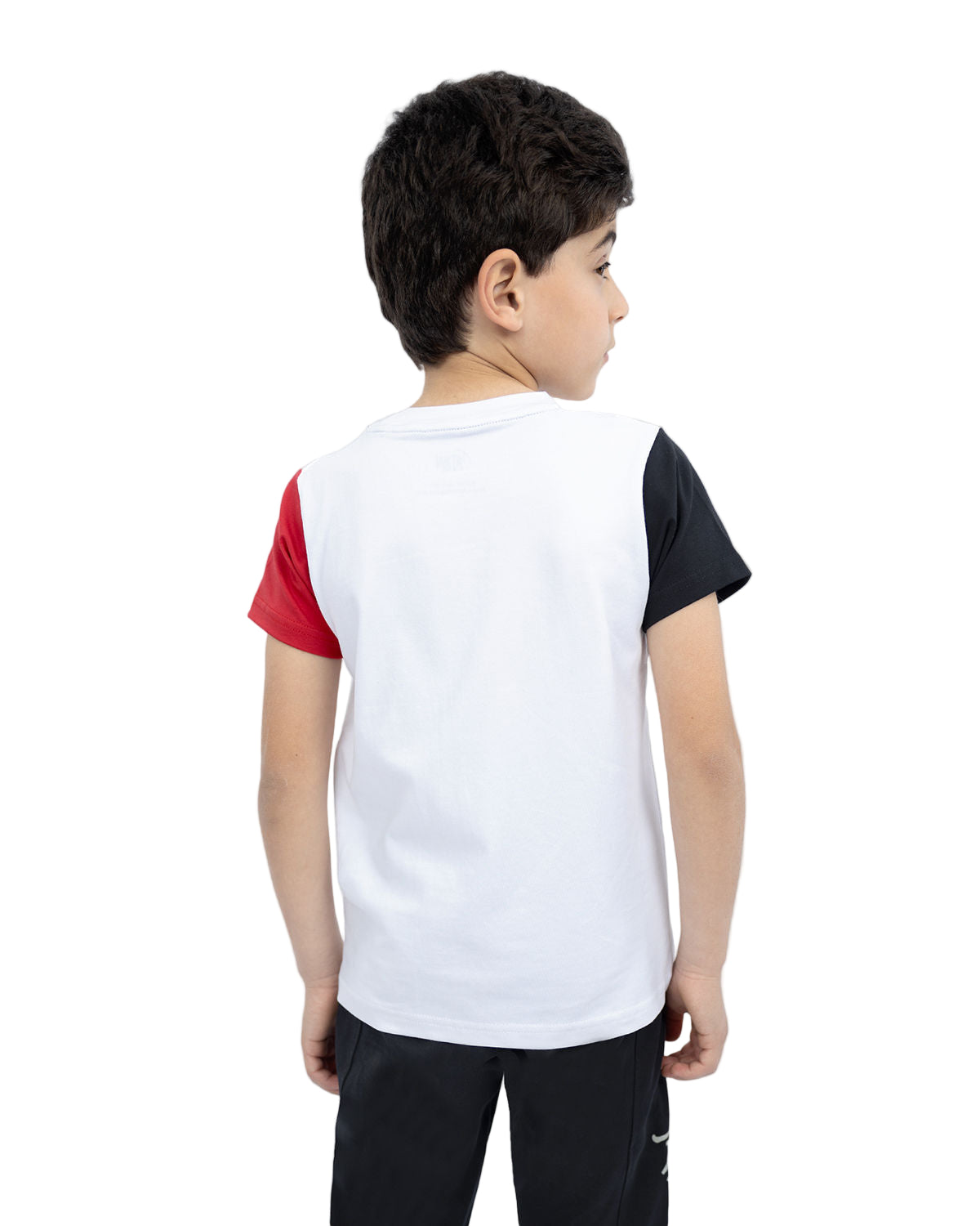 Graphic Logo Boy's White T-Shirt-Atum -55395604