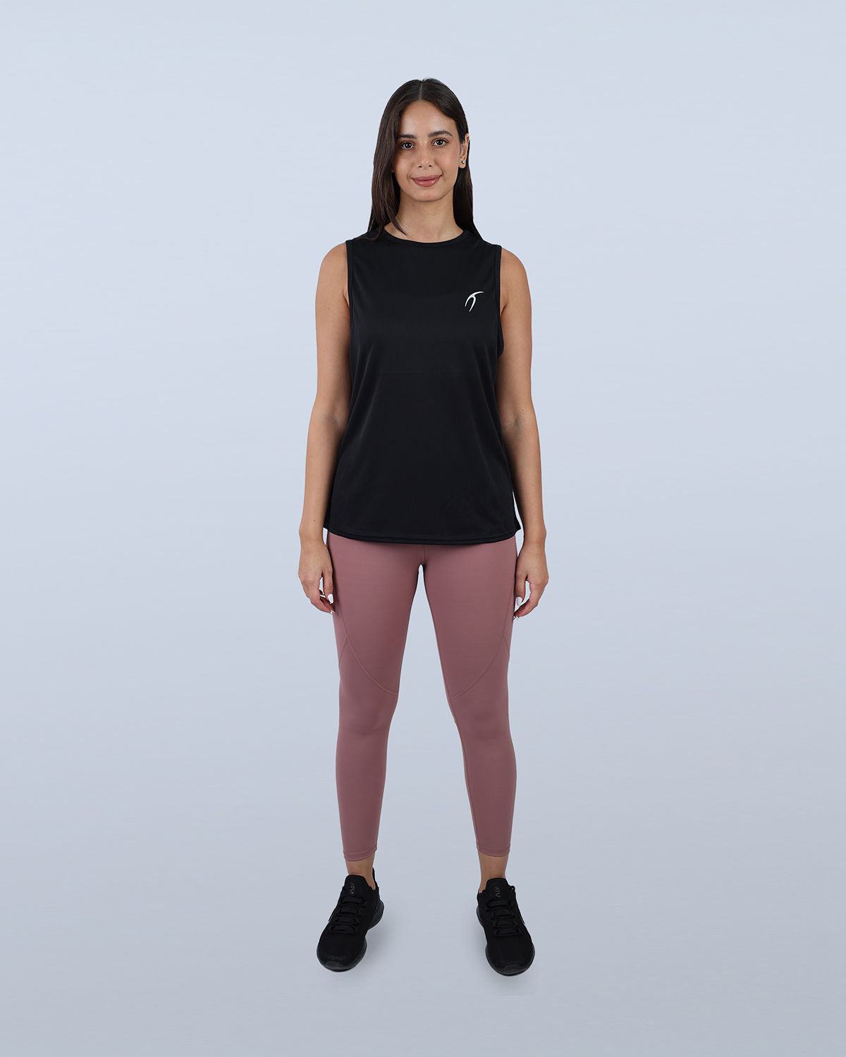 Modal Yoga Black Tank Top-Atum -33807659