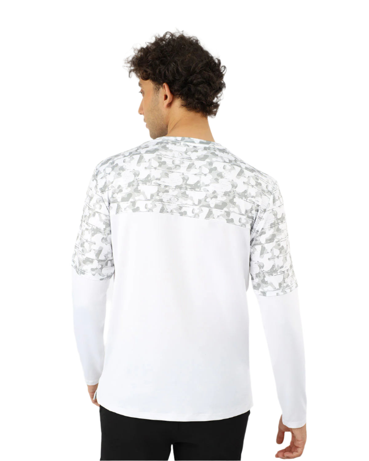 Men's Fitness White Top-Atum -2855816