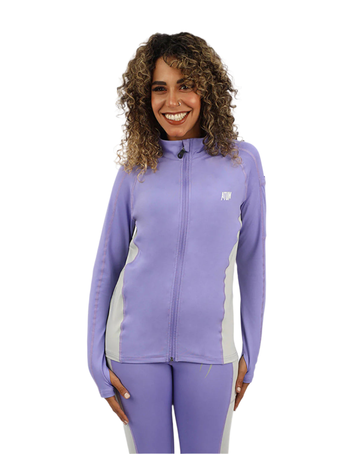 Long Sleeves Purple Jacket-Atum -54078691