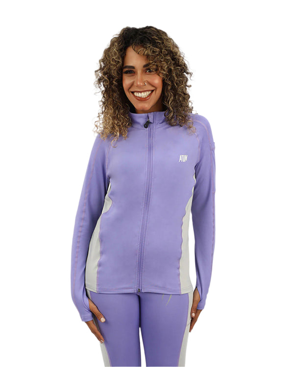 Long Sleeves Purple Jacket-Atum -8592227