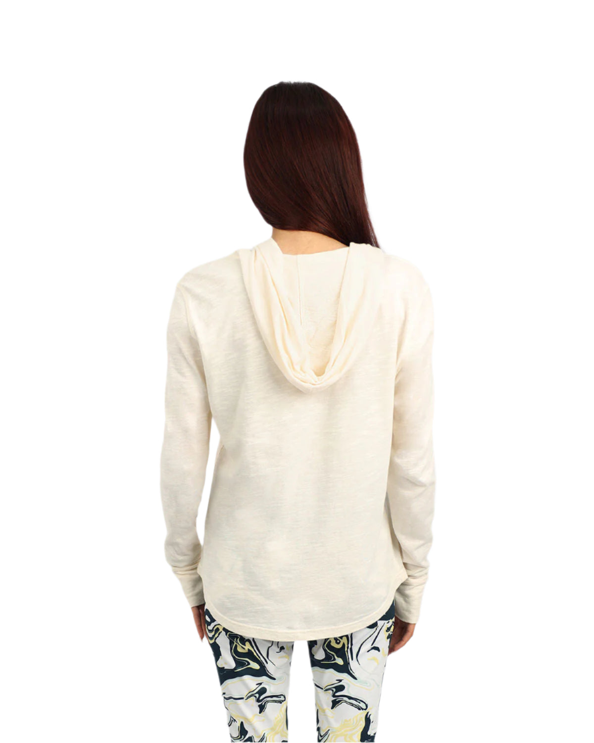 Women's Hooded White T-Shirt-Atum -47675680