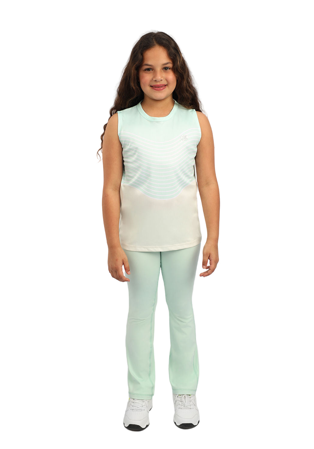 Girl's Open Back Mint Tank Top-Atum -76915853