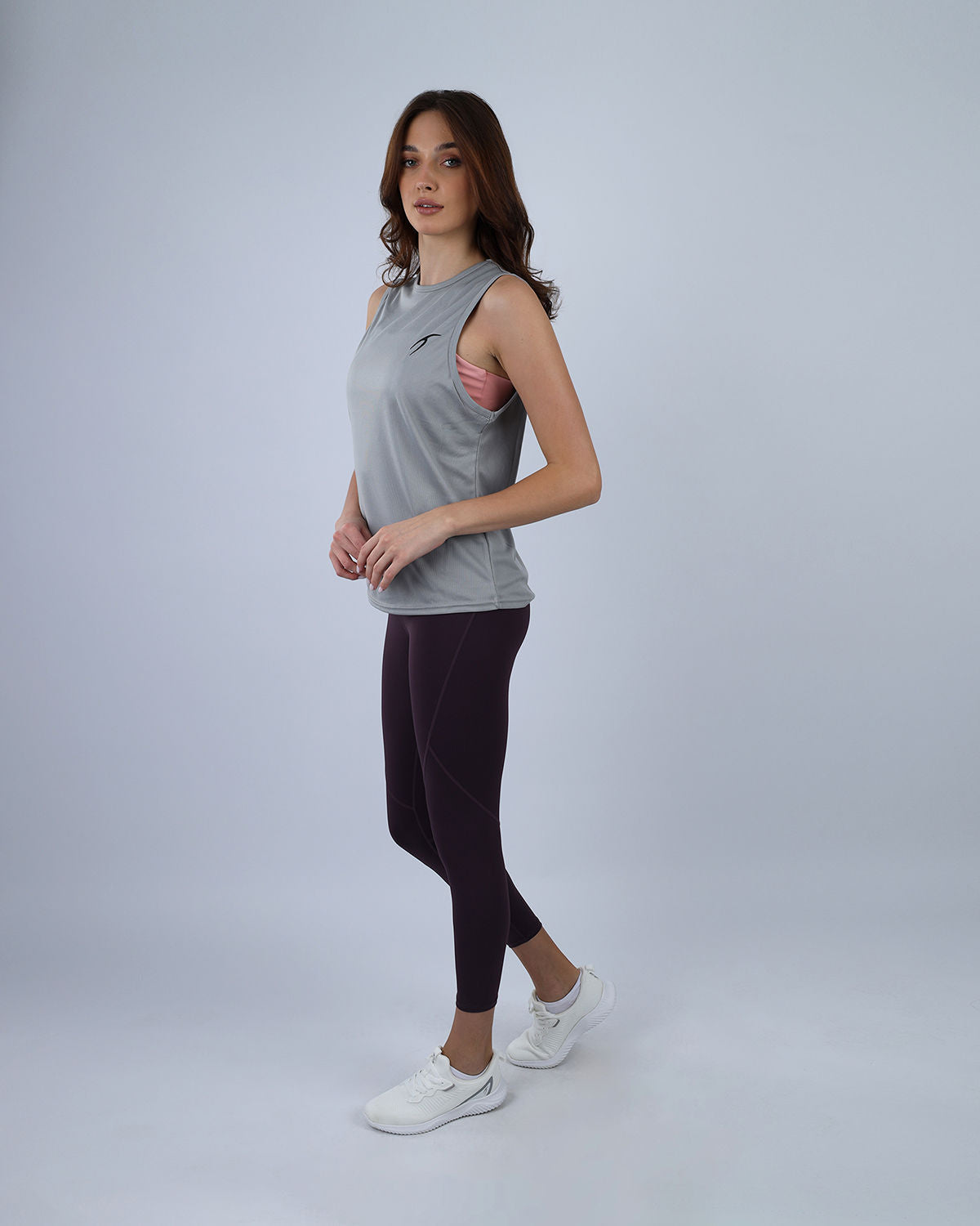 Modal Yoga Gray Tank Top-Atum -36643557