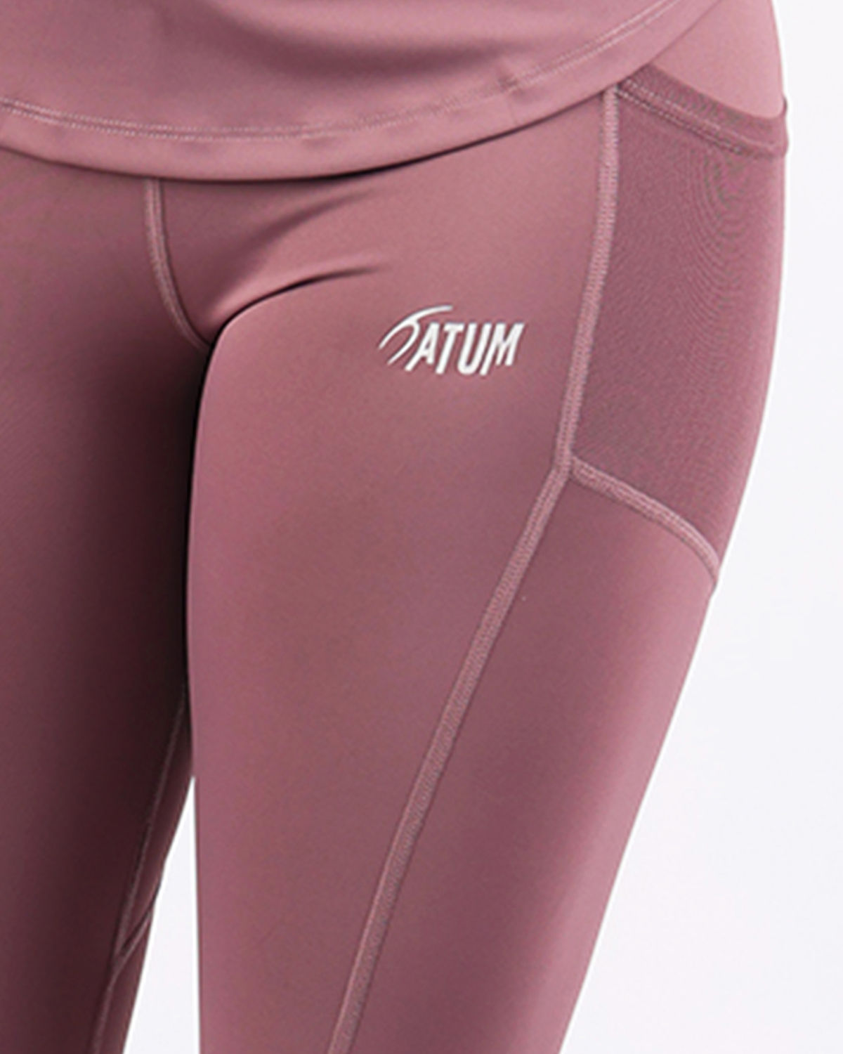Pocket Flex Capri Violet Leggings-Atum -80322368