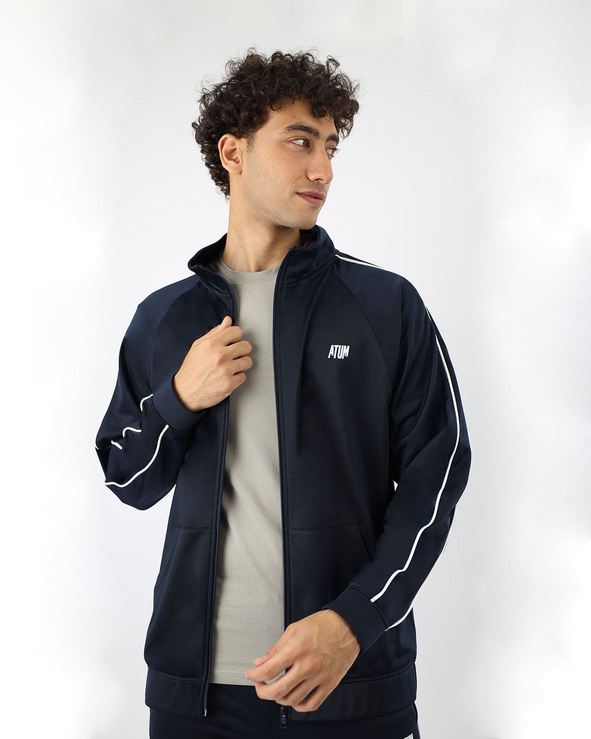 Men's Basic Navy Tracksuit-Atum -87965070
