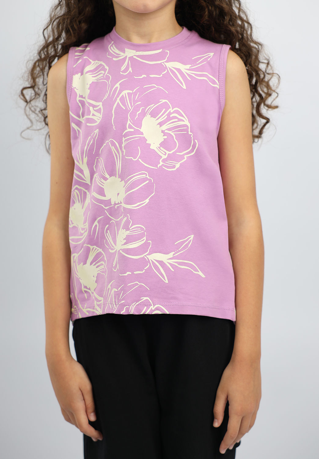Atum Girl's Flowery Tank Top - Atum Egypt