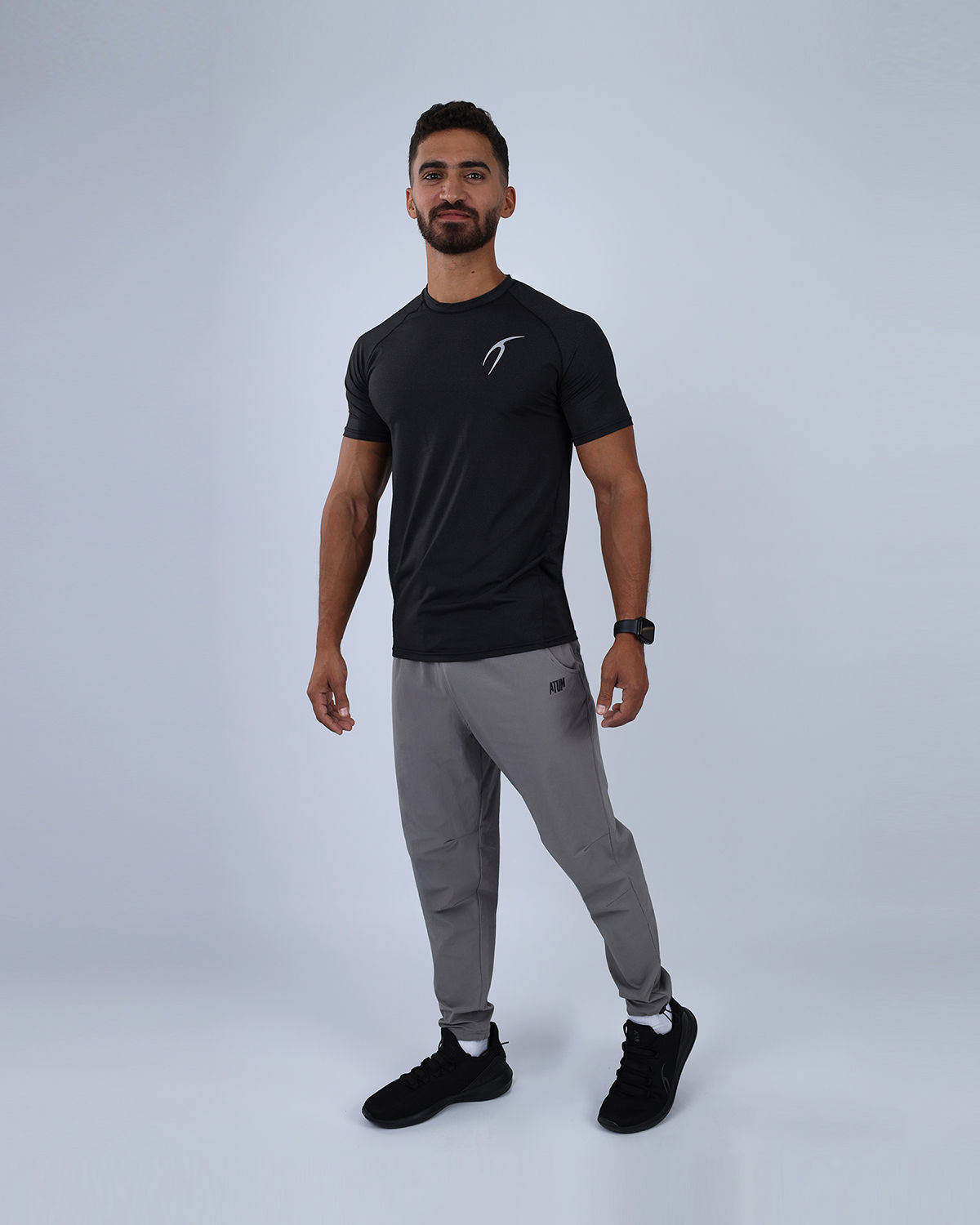 Dri-FIT Short-Sleeve Black Fitness Top-Atum -46455579