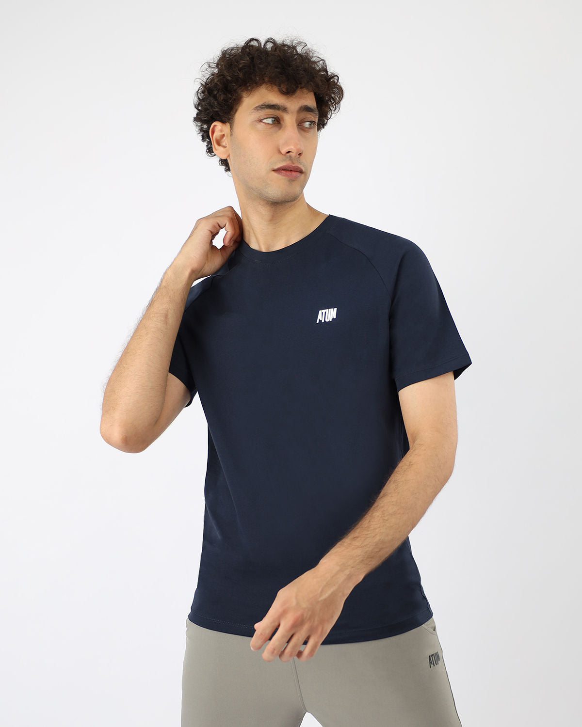 Men's Cotton Navy Teee-Atum -77699790