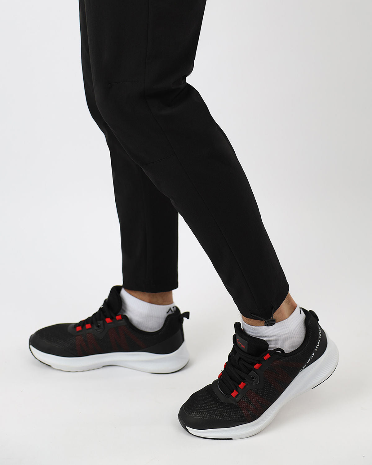 Slim Fit Black Jogger Pants-Atum -12360765
