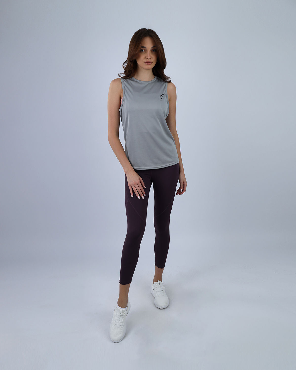 Modal Yoga Gray Tank Top-Atum -51814058