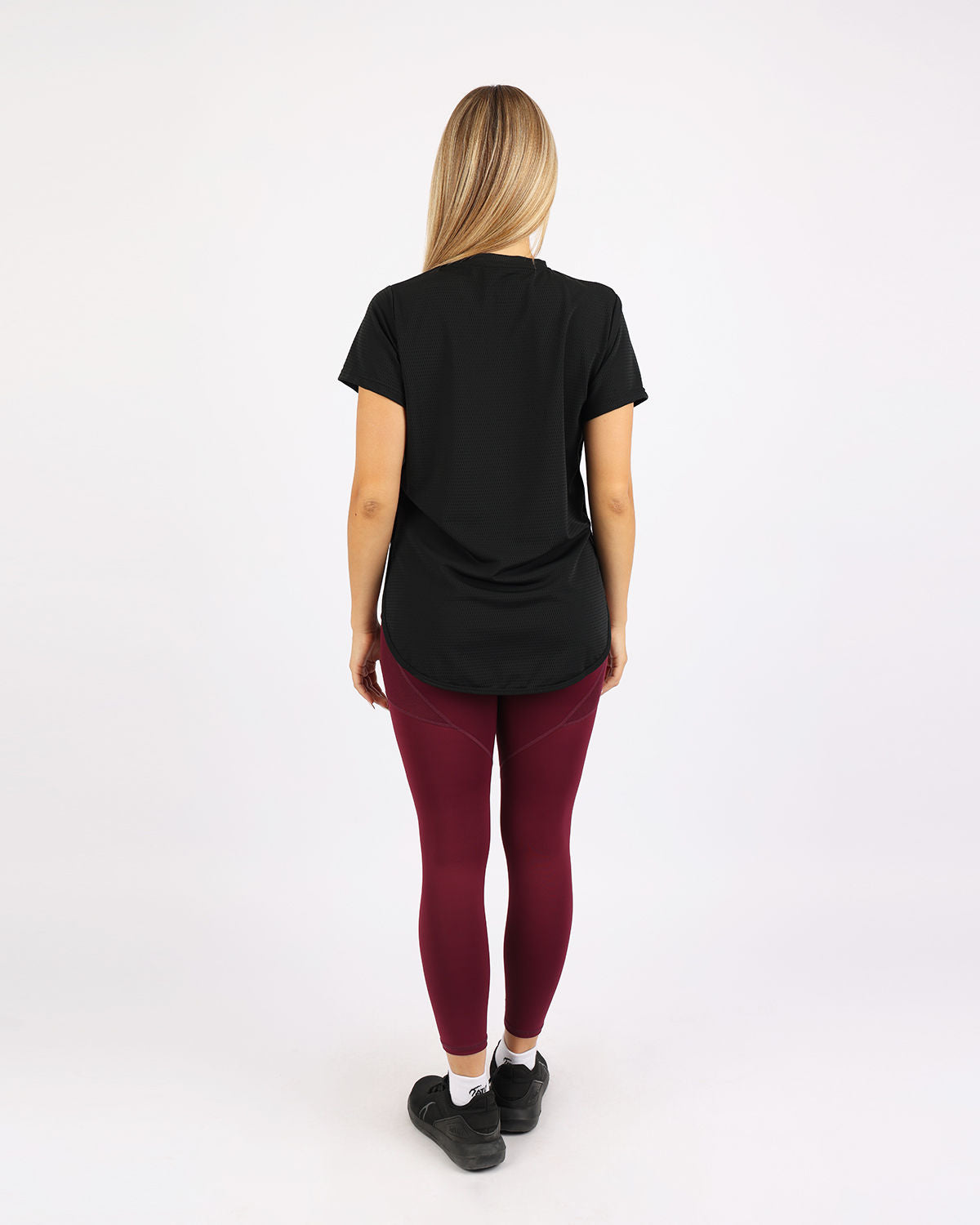 Short-Sleeve Breathable Black Top-Atum -78819194