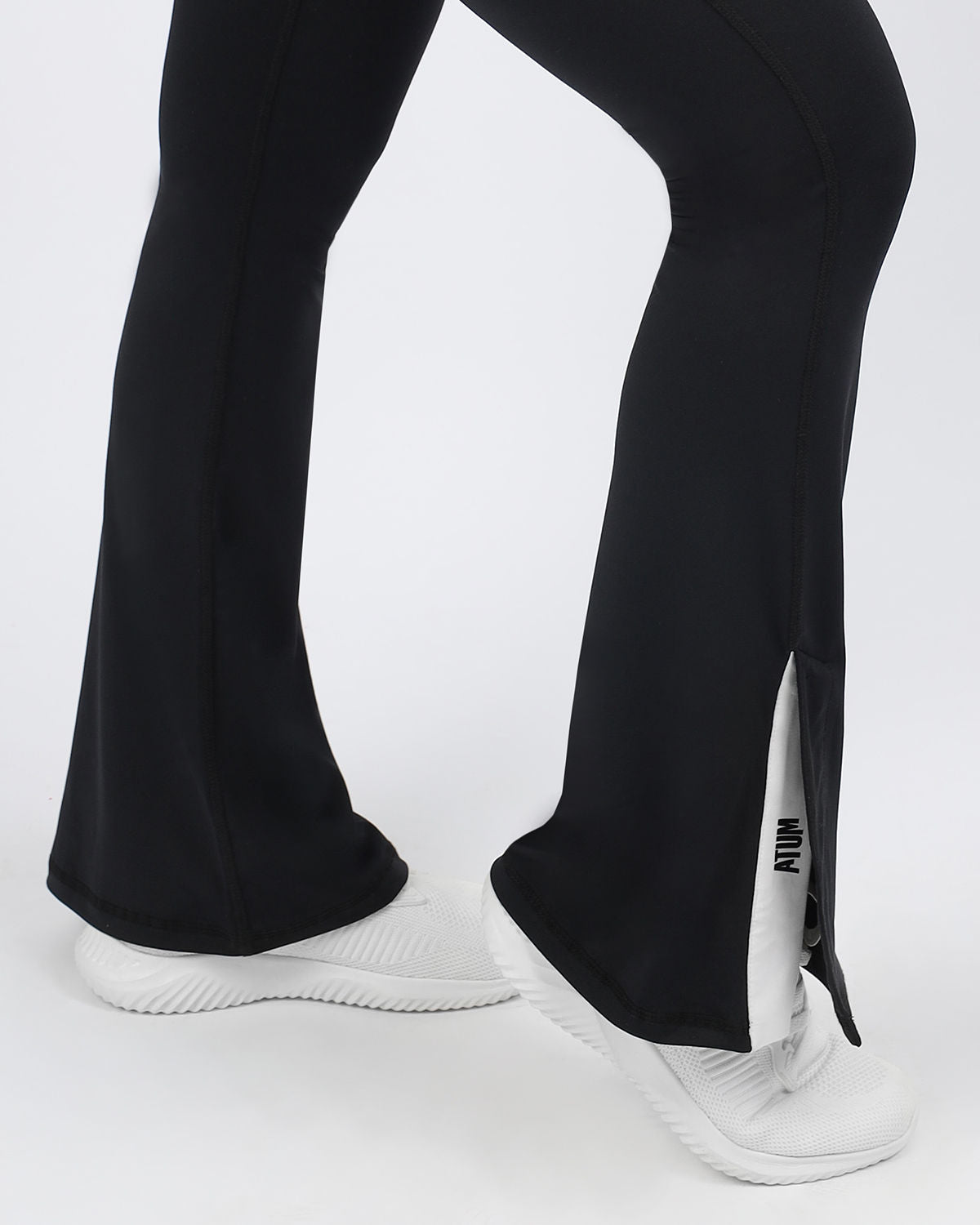 Slit Yoga Black Leggings-Atum -23899676