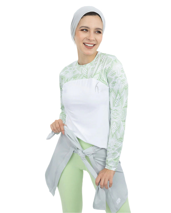 Gray Hip Tie Cover-UP-Atum -45313455