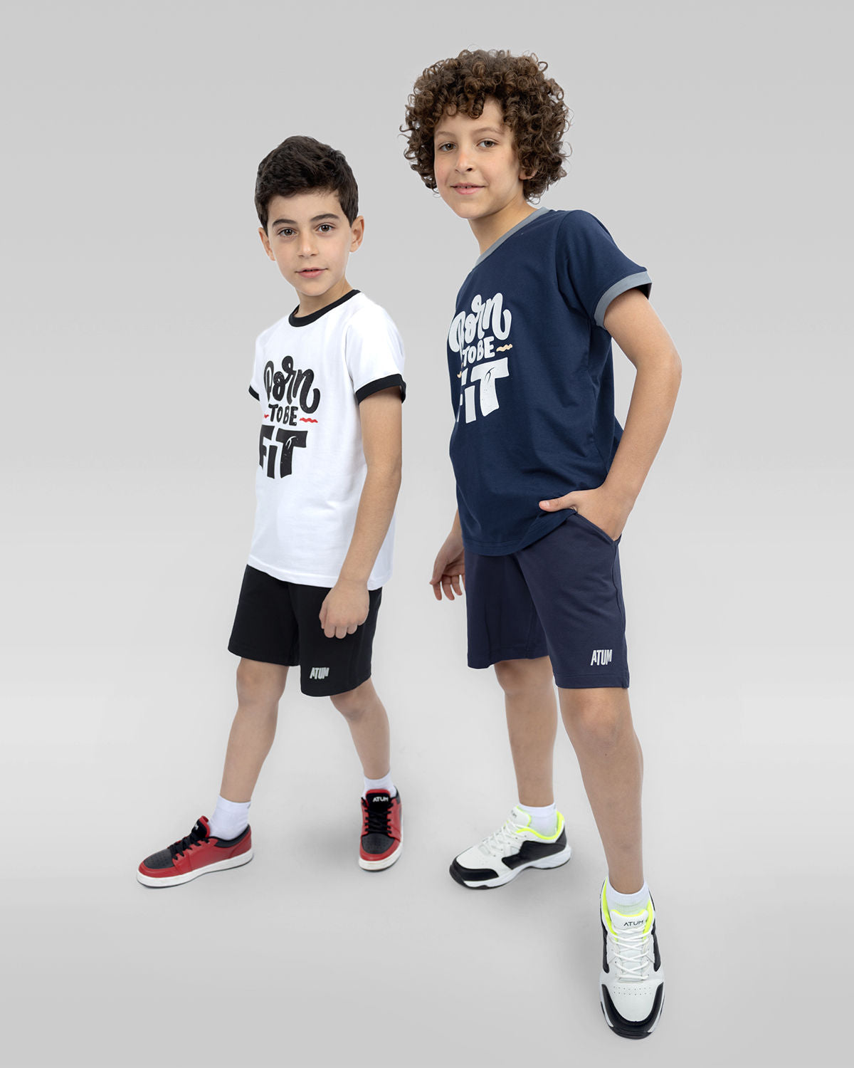 Be Fit Crew-Neck White T-Shirt-Atum -52974038