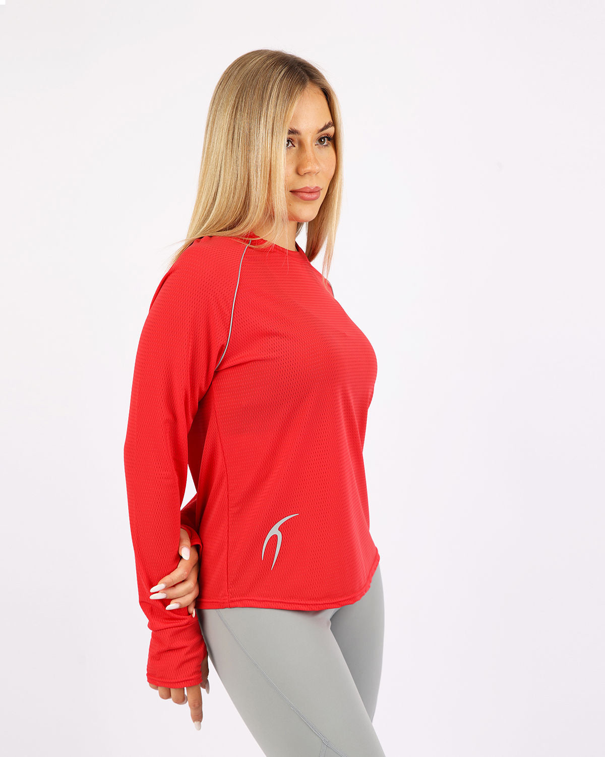Long-Sleeve Training Red Top-Atum -25101268