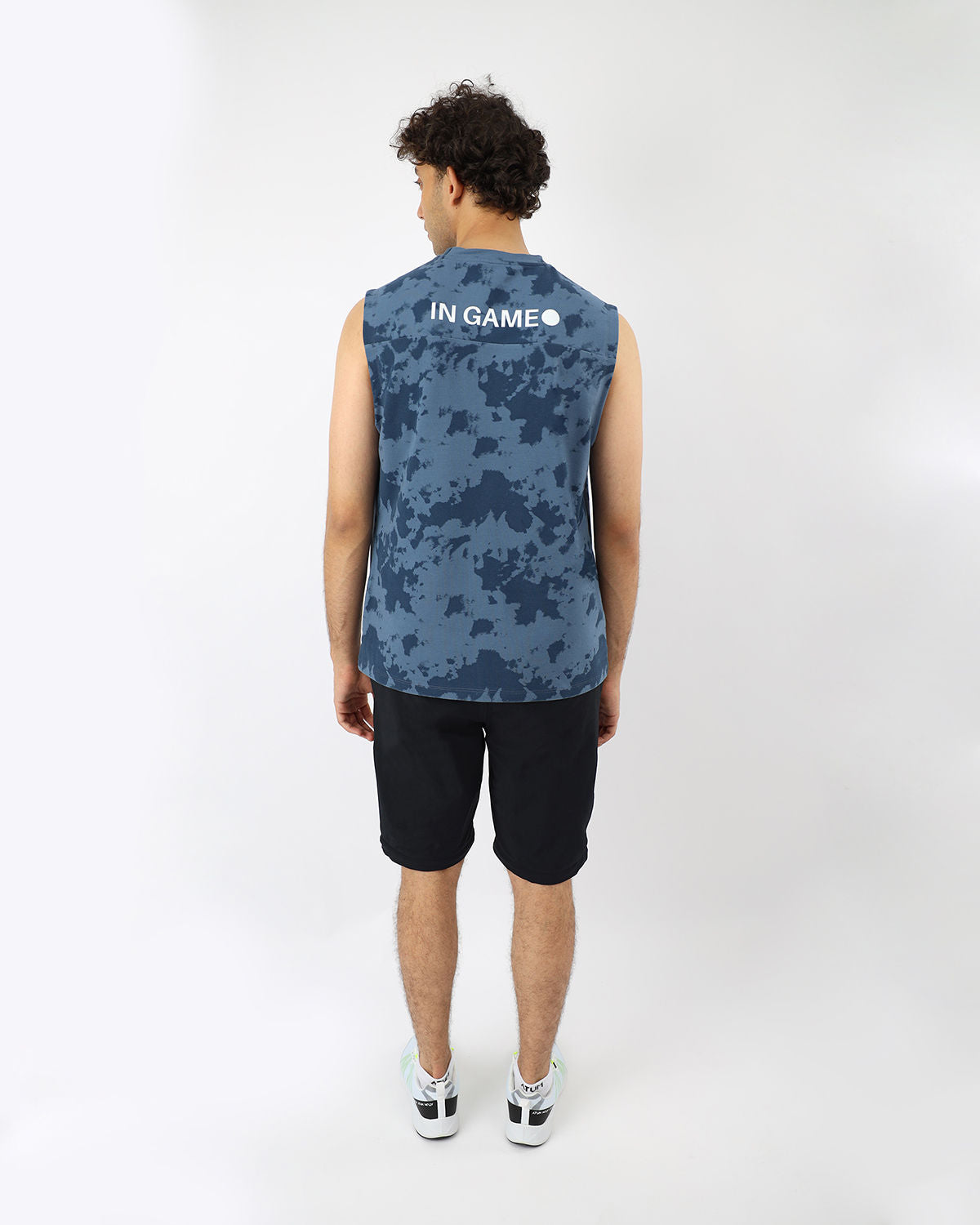Men's Essential Navy Tank Top-Atum -70303148