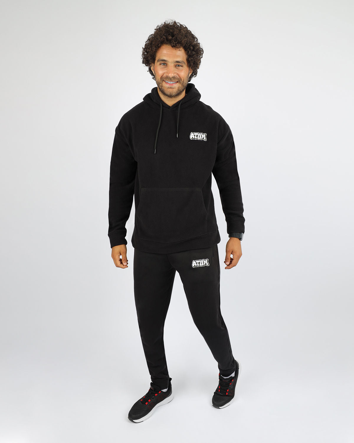 Men's Jogger Black Pants-Atum -40288410