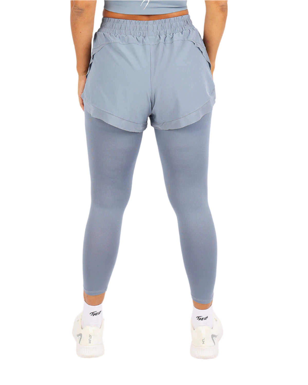 Pocket Wave Skort Light Blue Leggings-Atum -98760680