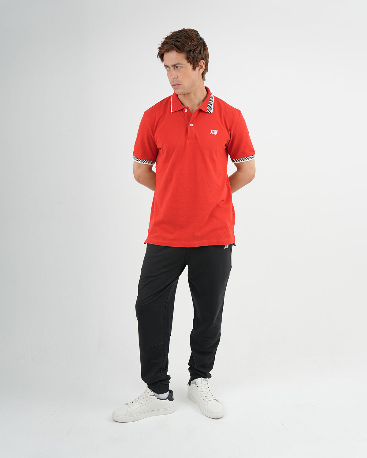 Clashflex Red Polo Shirt-Atum -92753621