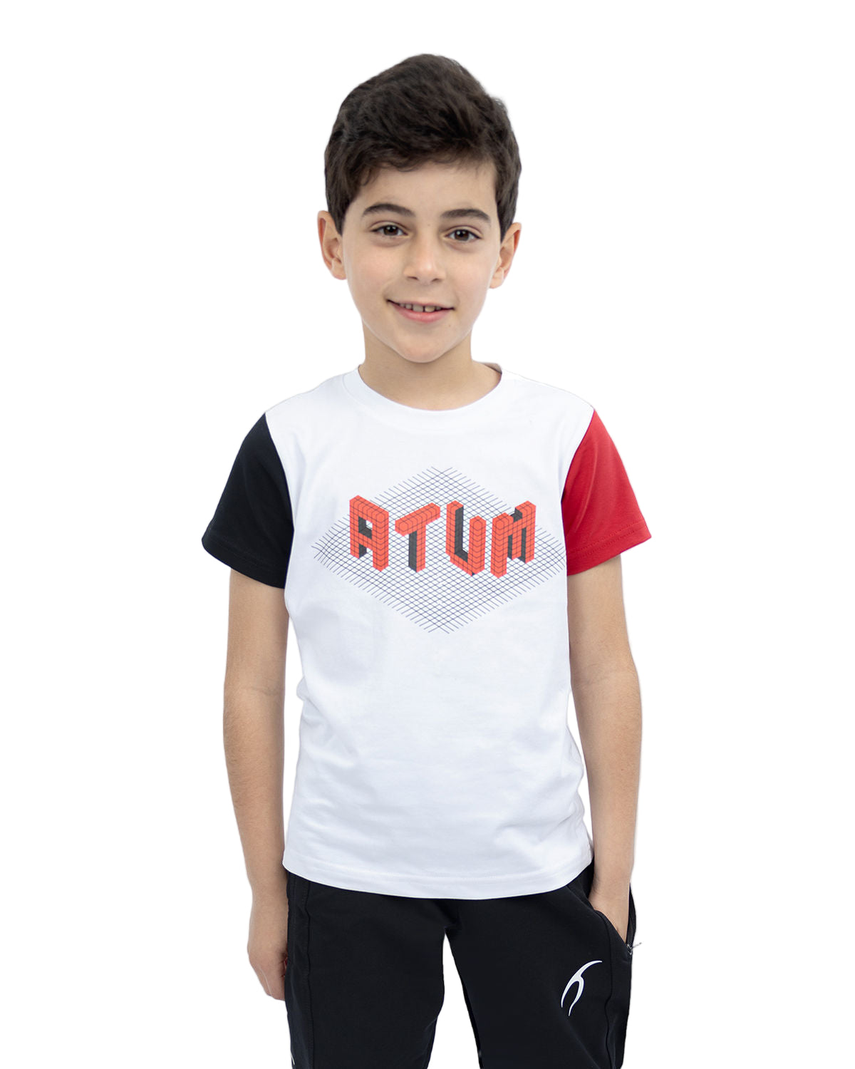 Graphic Logo Boy's White T-Shirt