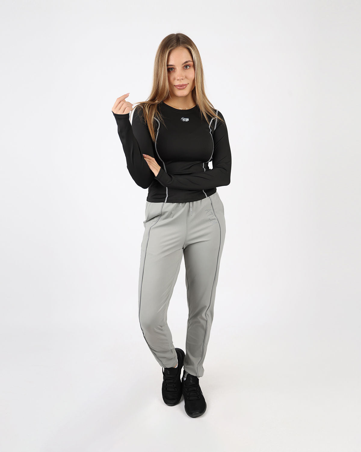 Relaxed Fit Gray Pants-Atum -49779179