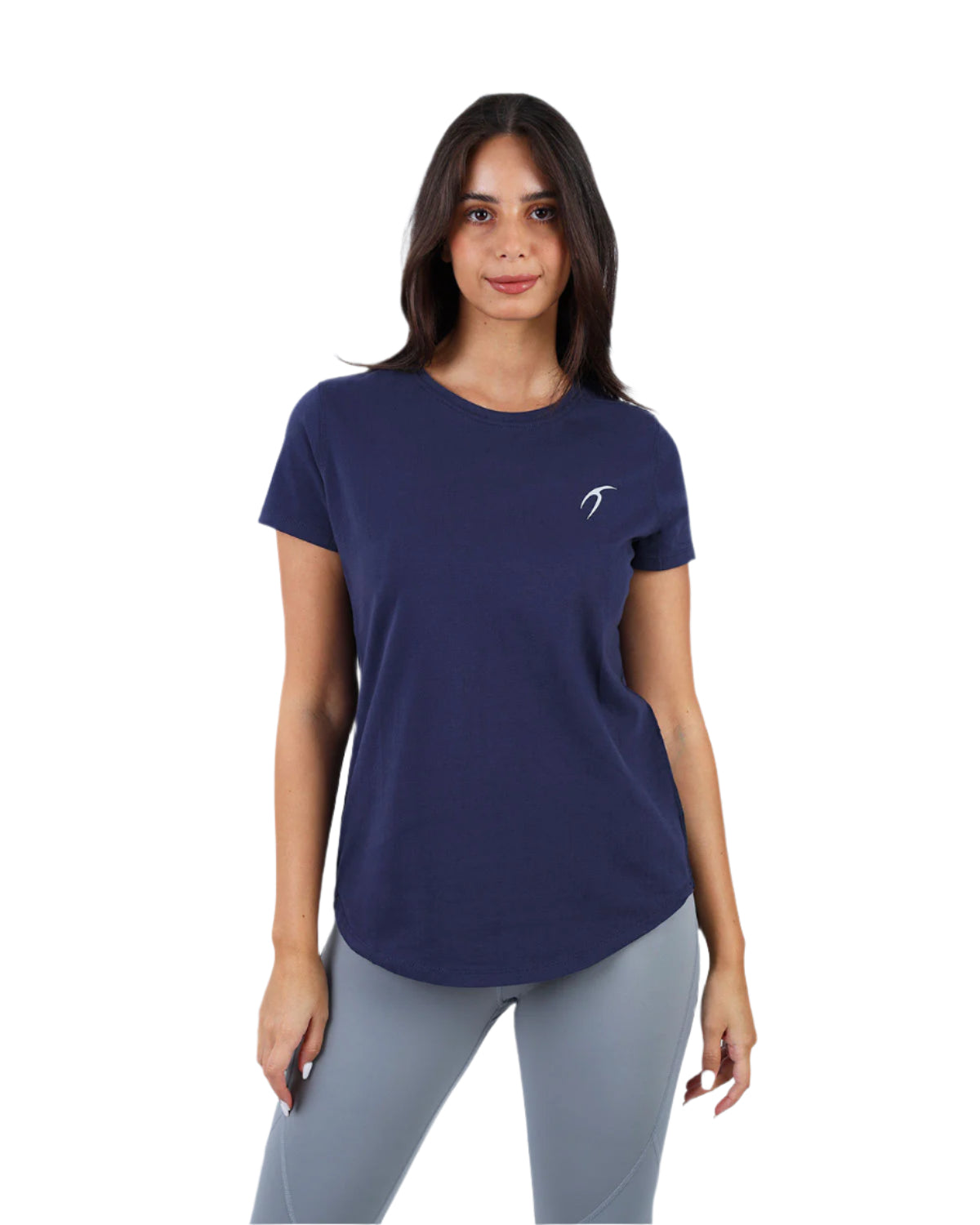 Basic Short Sleeves Navy T-Shirt-Atum -47358775