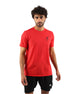 Crew Neck Short Sleeve Red Athletic Top
