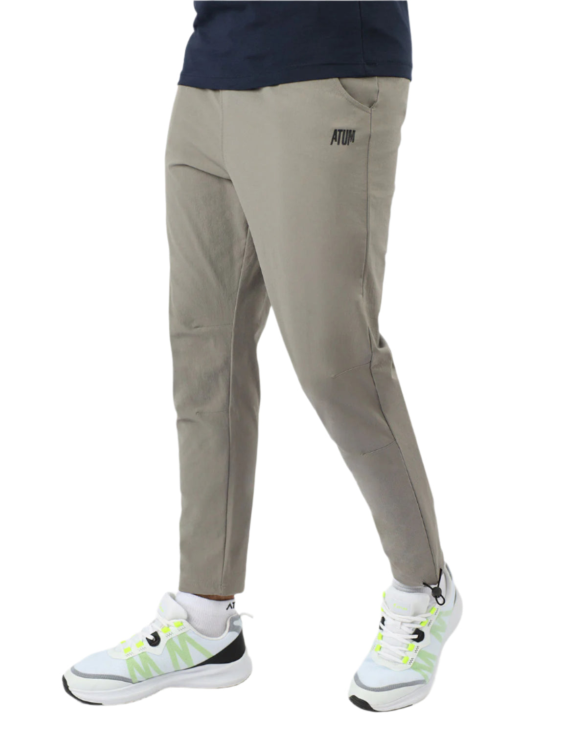 Slim Fit Gray Jogger Pants-Atum -72808429