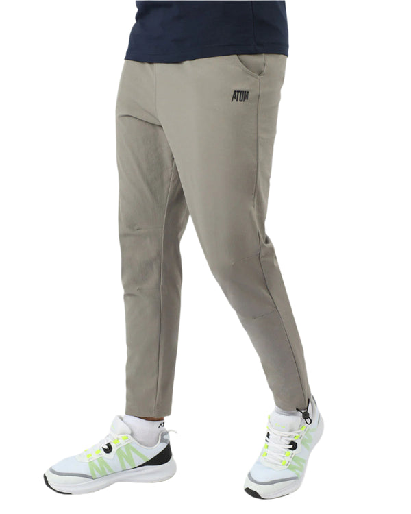 Slim Fit Gray Jogger Pants-Atum -72808429
