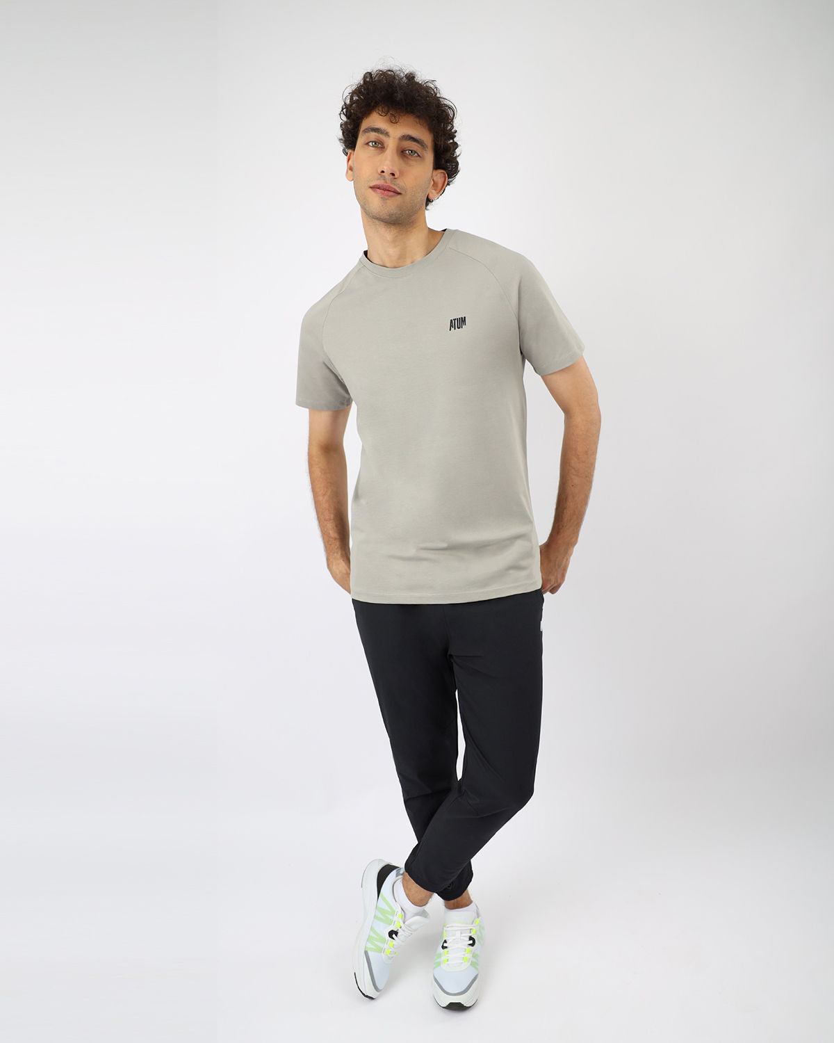 Men's Cotton Gray Teee-Atum -35445500
