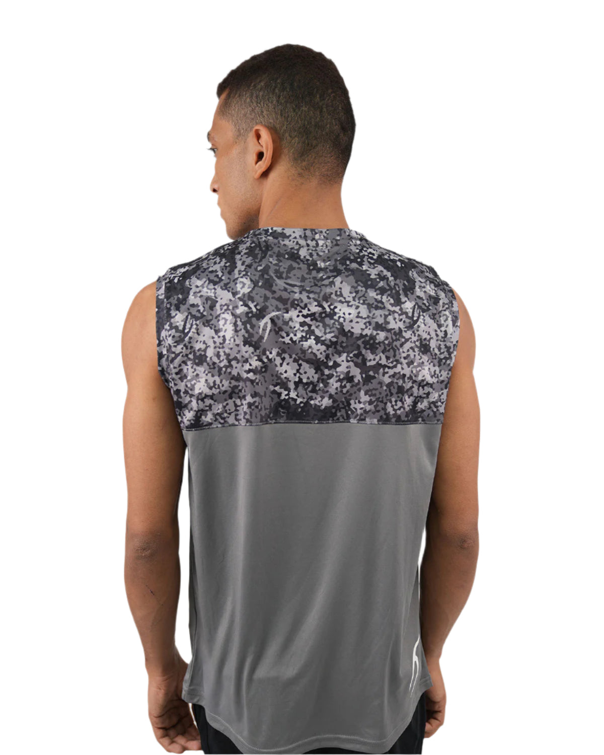 Hi-Dri Cut-Off Gray Tank Top-Atum -53231051